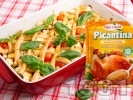 Рецепта Пай с тиквички, пилешки гърди, патладжани, тиквички, чери домати, сирене и бутер тесто на фурна